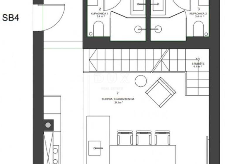 Wohnung zum Kauf 1.068.000 € 3 Zimmer 174 m² Nin