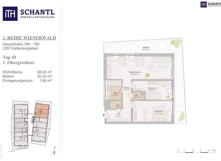 Wohnung zum Kauf - Erstbezug 355.110 € 3 Zimmer 68,5 m² 1. Geschoss Hauptstraße Kaltenleutgeben 2391