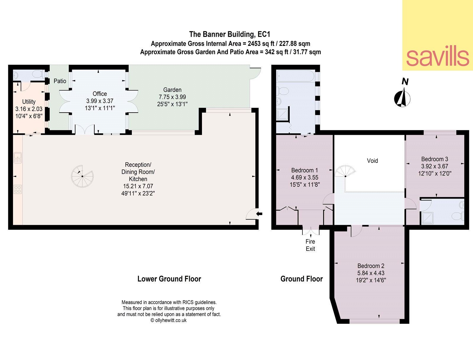 Wohnung zum Kauf provisionsfrei 2.705.950 € 4 Zimmer 227,9 m²<br/>Wohnfläche BANNER STREET 74-84 London EC1Y 8JU