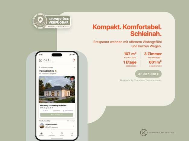 Bungalow zum Kauf 337.900 € 3 Zimmer 106 m² 601 m² Grundstück Fleckeby 24357