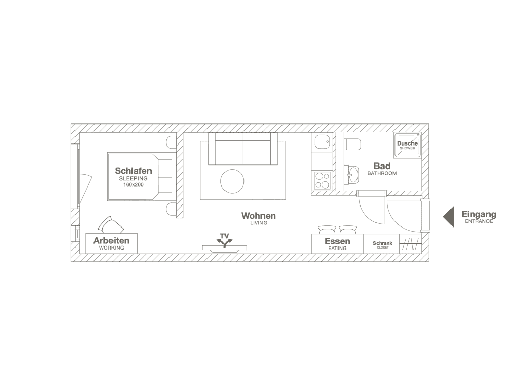 Wohnung zur Miete Wohnen auf Zeit 1.650 € 1 Zimmer 36 m²<br/>Wohnfläche 05.02.2025<br/>Verfügbarkeit Bahnstadtchaussee Opladen Leverkusen 51379