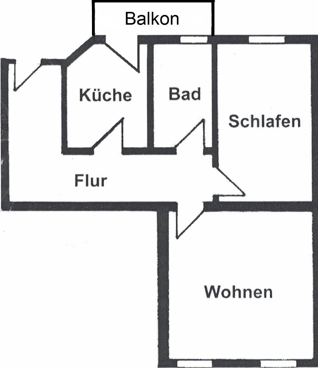 Wohnung zur Miete 340 € 2 Zimmer 65 m²<br/>Wohnfläche 2.<br/>Geschoss ab sofort<br/>Verfügbarkeit Roßwein Roßwein 04741