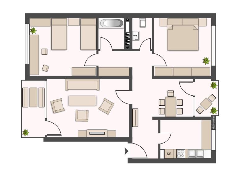 Wohnung zur Miete 470 € 3 Zimmer 86 m²<br/>Wohnfläche 7.<br/>Geschoss Heinrich-Nordhoff-Straße 8 Altenbauna Baunatal 34225