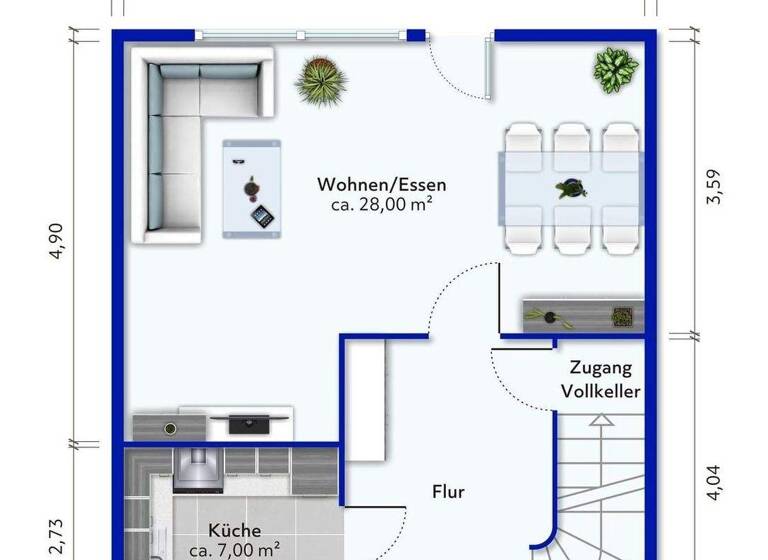 Doppelhaushälfte zum Kauf 4 Zimmer 120 m² 268 m² Grundstück Sülldorf Hamburg 22589