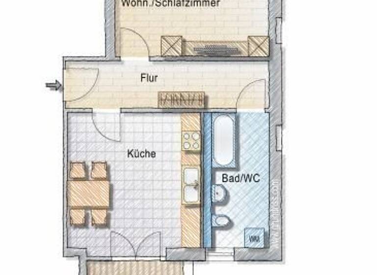 Studio zur Miete 280 € 1 Zimmer 52 m² 4. Geschoss frei ab sofort Zur Baumwolle 8 Flöha 09557