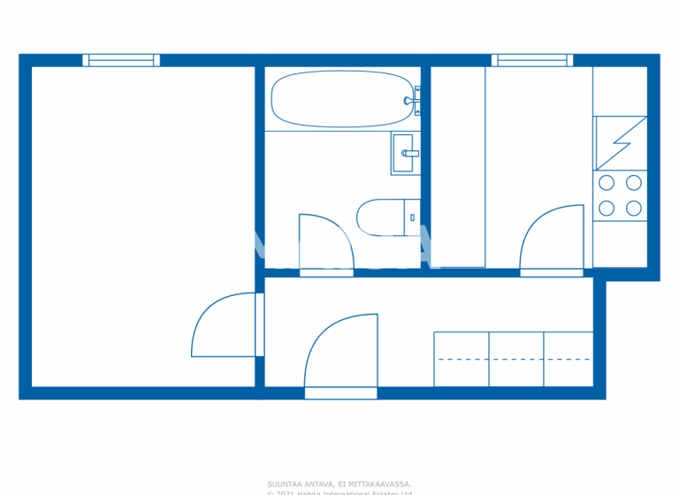 Studio zum Kauf 105.000 € 1 Zimmer 28 m² 4. Geschoss Piispankatu 22 Porvoo 06100