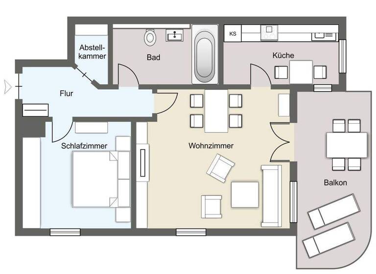 Wohnung zum Kauf 200.000 € 2 Zimmer 60 m² Südvorstadt Leipzig 04275