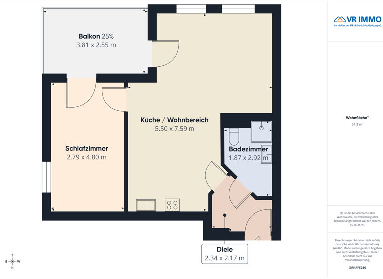 Wohnung zum Kauf 294.000 € 2 Zimmer 58 m² Tarnewitz Ostseebad Boltenhagen 23946
