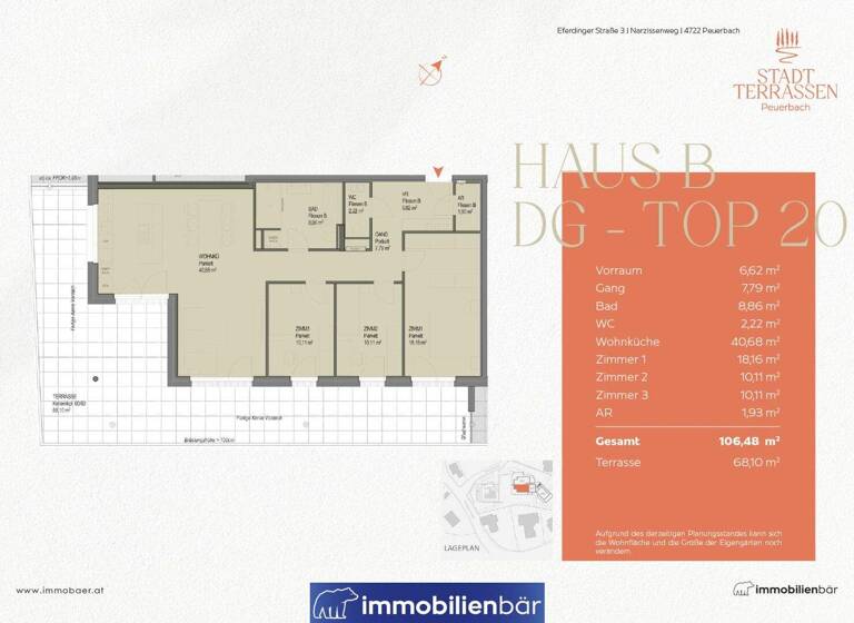Wohnung zum Kauf - Erstbezug 561.831 € 4 Zimmer 106,5 m² 2. Geschoss Peuerbach 4722