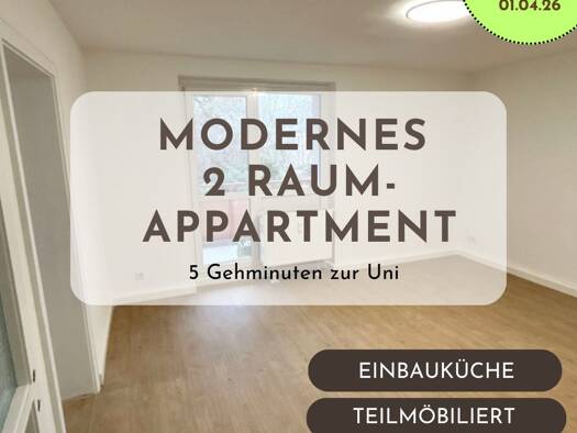 Wohnung zur Miete 680 € 2 Zimmer 50 m² Geschoss 2/3 frei ab 01.04.2026 Rugestraße 1 Südvorstadt-West Dresden 01069