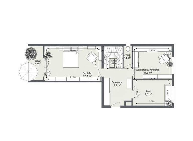 Wohnung zum Kauf 589.900 € 5 Zimmer 159,8 m² Wien 1120