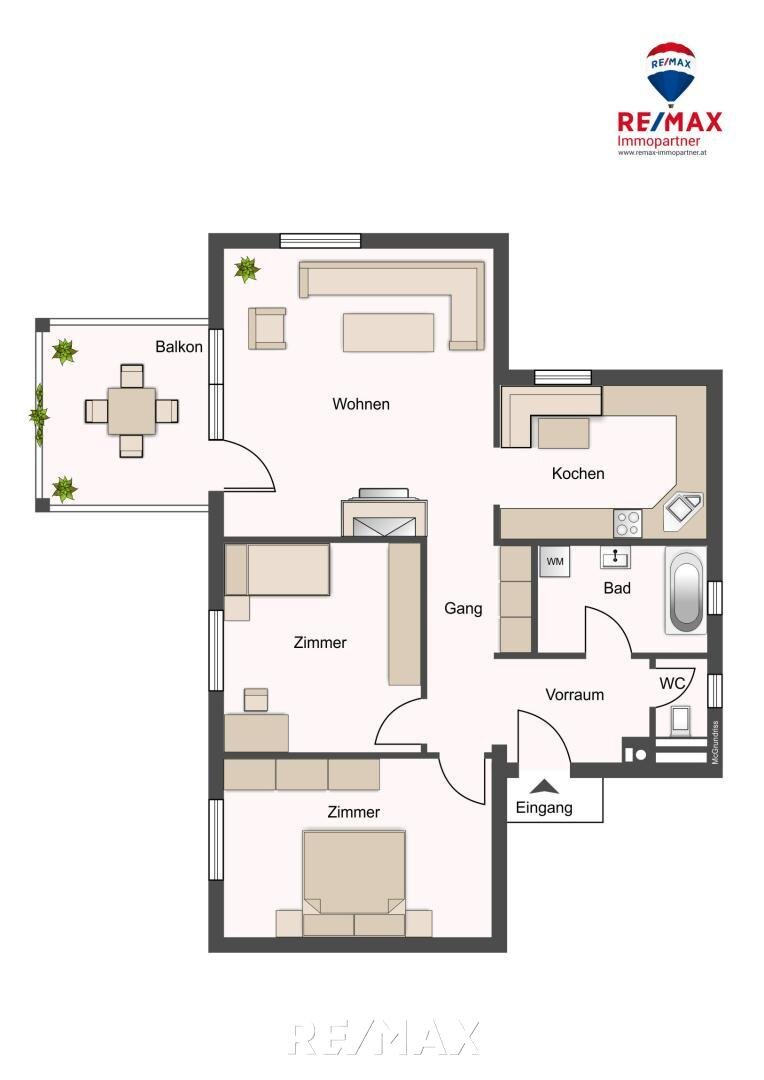 Wohnung zum Kauf 380.000 € 3 Zimmer 80 m²<br/>Wohnfläche 1.<br/>Geschoss Zirl 6170