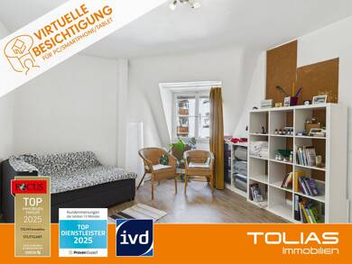 Wohnung zum Kauf 270.000 € 2 Zimmer 55 m² Dachgeschoss, 4. Geschoss Stuttgart 70193