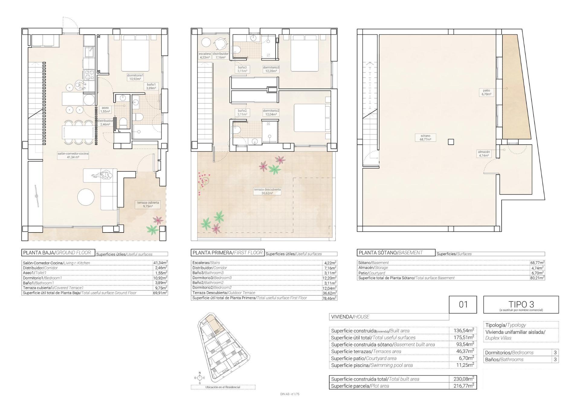 Einfamilienhaus zum Kauf provisionsfrei 352.500 € 4 Zimmer 230 m²<br/>Wohnfläche 216 m²<br/>Grundstück hondon de las nieves