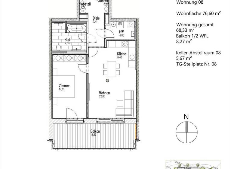 Wohnung zum Kauf provisionsfrei 615.480 € 2 Zimmer 76,6 m² 2. Geschoss Sieghartstraße 20 Ebersberg 85560
