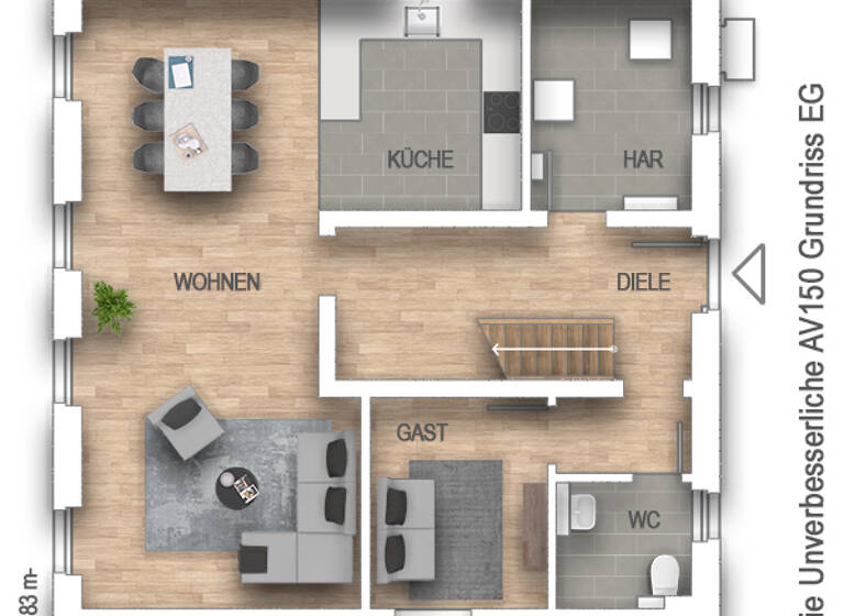 Villa zum Kauf provisionsfrei 489.315 € 5 Zimmer 148,3 m² 1.990 m² Grundstück Lonnig 56295