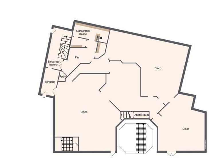 Restaurant zur Miete 6.500 € 1.286 m² Gastrofläche Innenstadt Pforzheim 75172