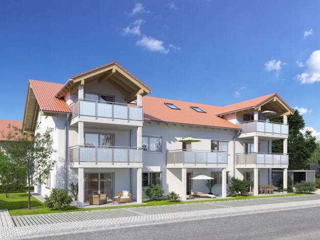 Wohnung zum Kauf - Neubau provisionsfrei als Kapitalanlage geeignet 544.000 € 3 Zimmer 77,3 m² Wielenbach 82407