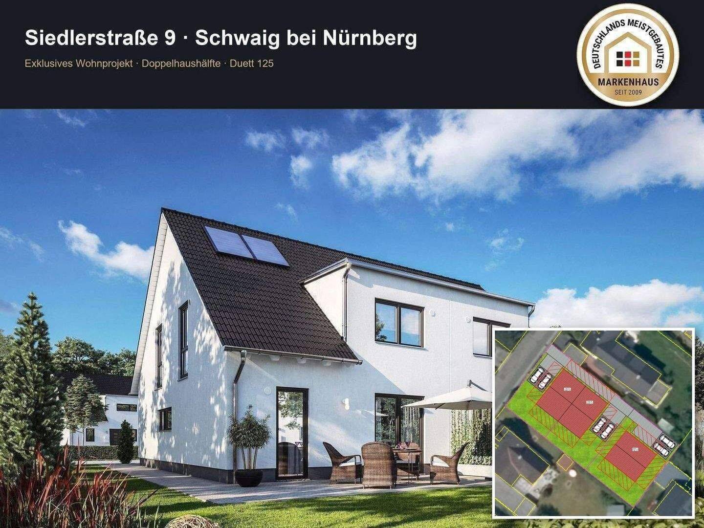 Doppelhaushälfte zum Kauf - Erstbezug, Schwaig bei Nürnberg