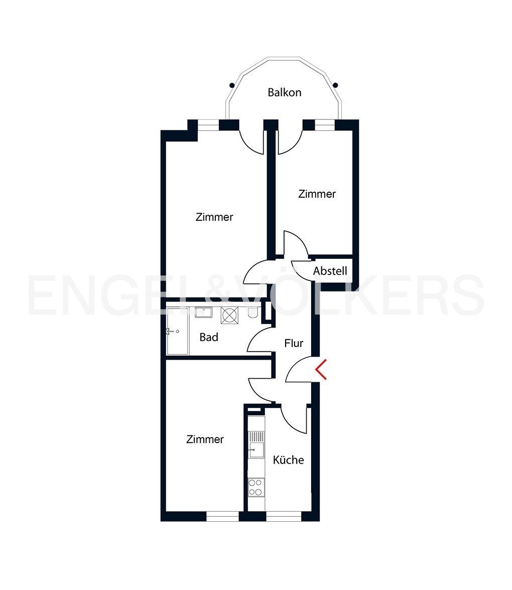 Wohnung zum Kauf 350.000 € 3 Zimmer 77 m²<br/>Wohnfläche 2.<br/>Geschoss Alt-Hohenschönhausen Berlin 13055