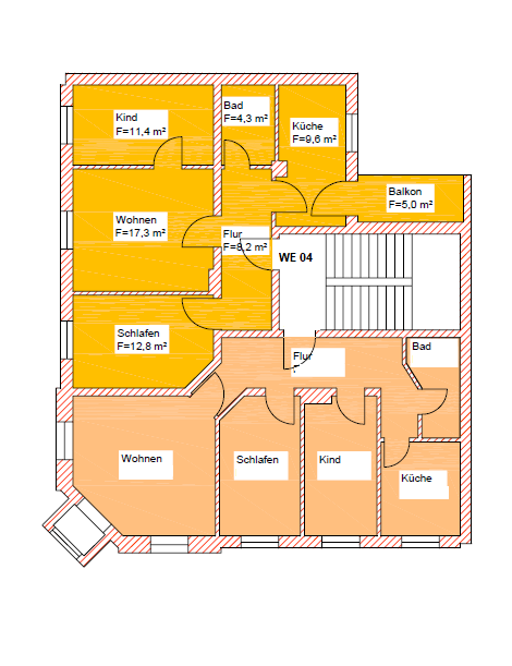 Wohnung zur Miete 400 € 3 Zimmer 66 m²<br/>Wohnfläche 2.<br/>Geschoss ab sofort<br/>Verfügbarkeit Schillerstr. 10 Bahnhofsvorstadt Plauen 08525