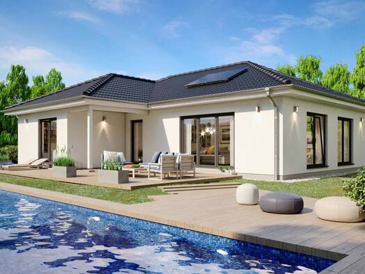 Bungalow zum Kauf 375.750 € 4 Zimmer 122 m² 730 m² Grundstück Kitzscher Kitzscher 04567