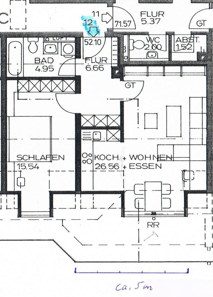 Wohnung zur Miete 520 € 52 m²<br/>Wohnfläche Egerstraße 9 Neuötting Neuötting 84524