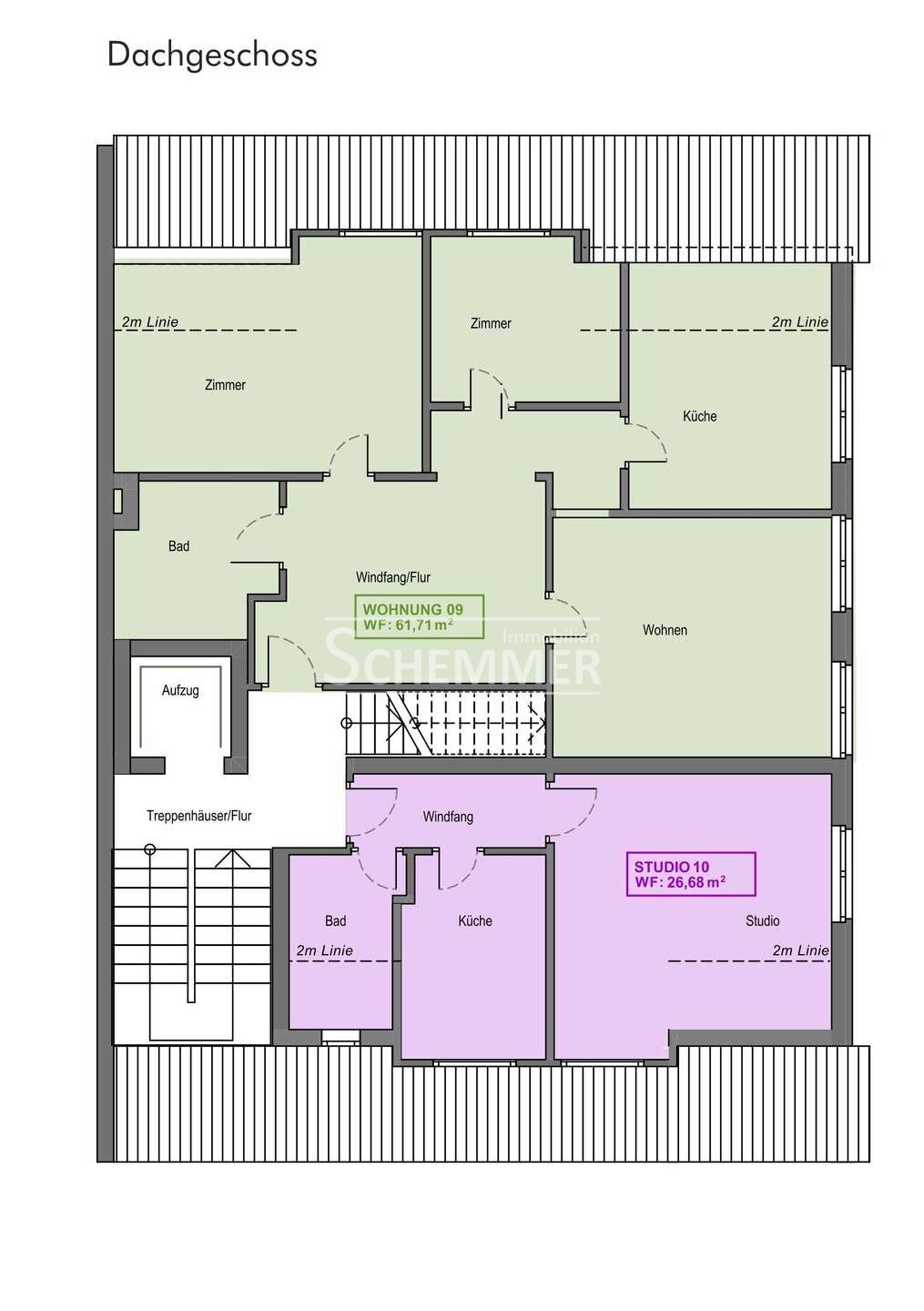 Wohnung zum Kauf 335.000 € 2,5 Zimmer 61,7 m²<br/>Wohnfläche EG<br/>Geschoss Unterwiehre - Nord Freiburg im Breisgau 79100