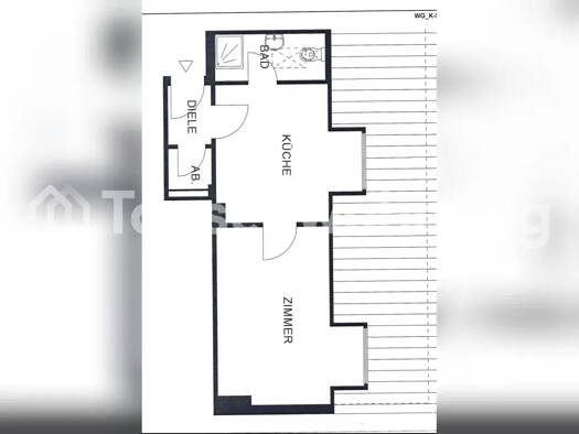 Wohnung zur Miete Tauschwohnung 415 € 1,5 Zimmer 35 m² 4. Geschoss Zollstock Köln 50969