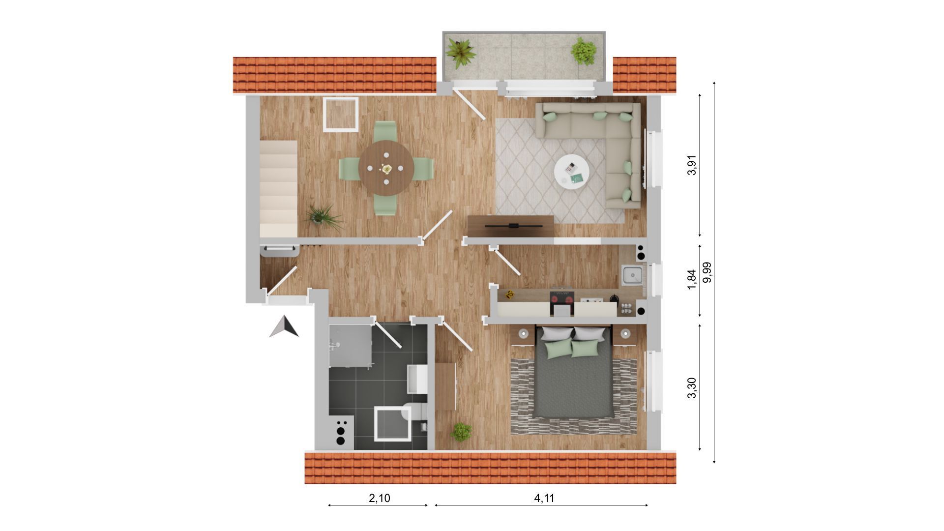 Wohnung zum Kauf 265.000 € 3 Zimmer 78 m²<br/>Wohnfläche 1.<br/>Geschoss Groß Wittensee 24361