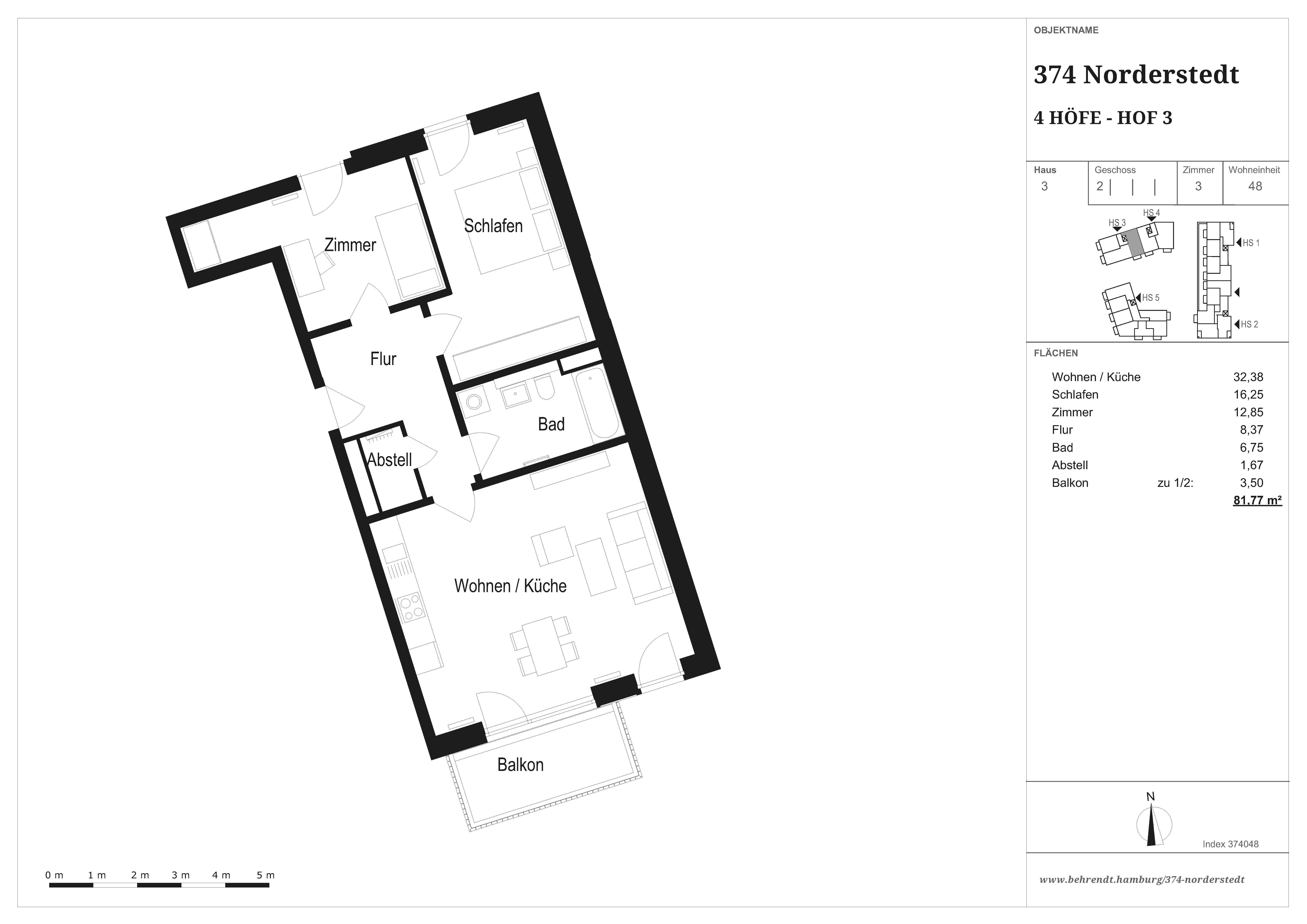 Wohnung zur Miete 1.390 € 3 Zimmer 81,8 m²<br/>Wohnfläche 2.<br/>Geschoss Friedrichsgabe Norderstedt 22850