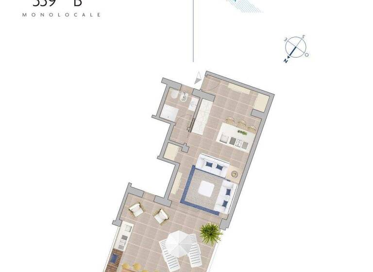 Studio zum Kauf - Erstbezug 230.000 € 1 Zimmer 44 m² frei ab sofort Baja Sardinia