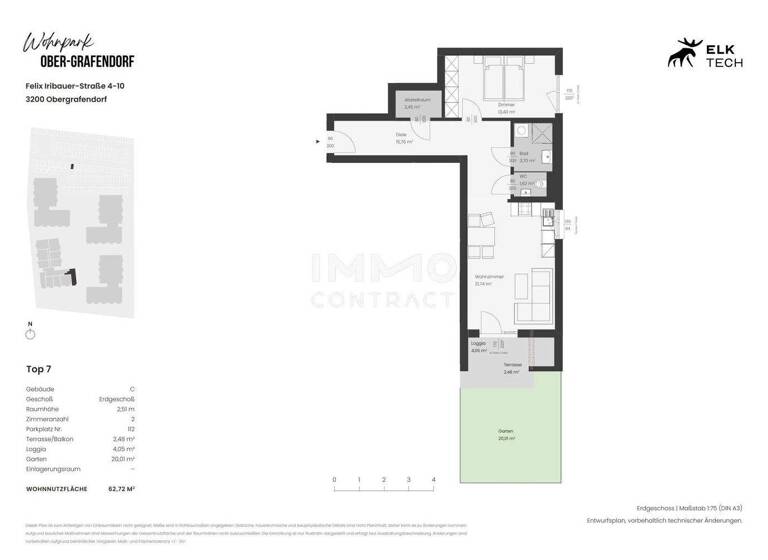 Wohnung zum Kauf - Erstbezug provisionsfrei 207.000 € 2 Zimmer 62,7 m² frei ab sofort Teufelhof St. Pölten 3100