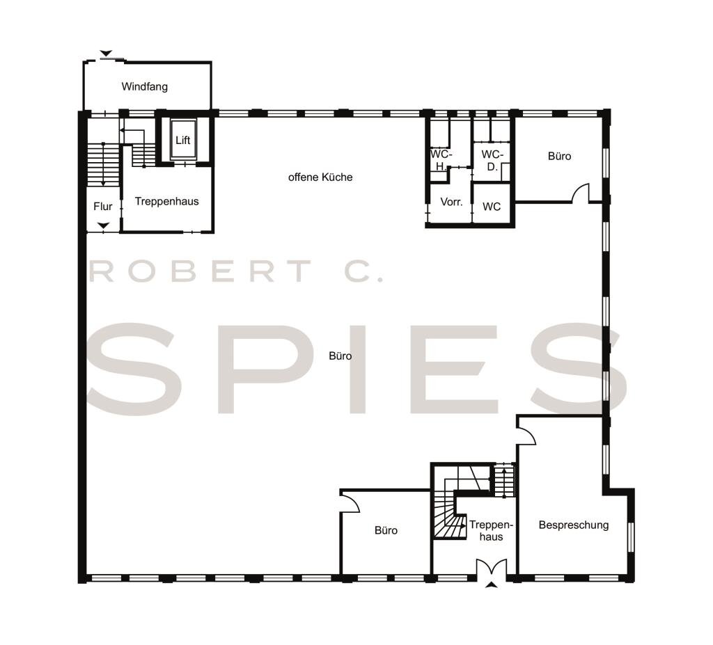 Bürofläche zur Miete 10,50 € 617 m²<br/>Bürofläche ab 617 m²<br/>Teilbarkeit Findorff - Bürgerweide Bremen 28215