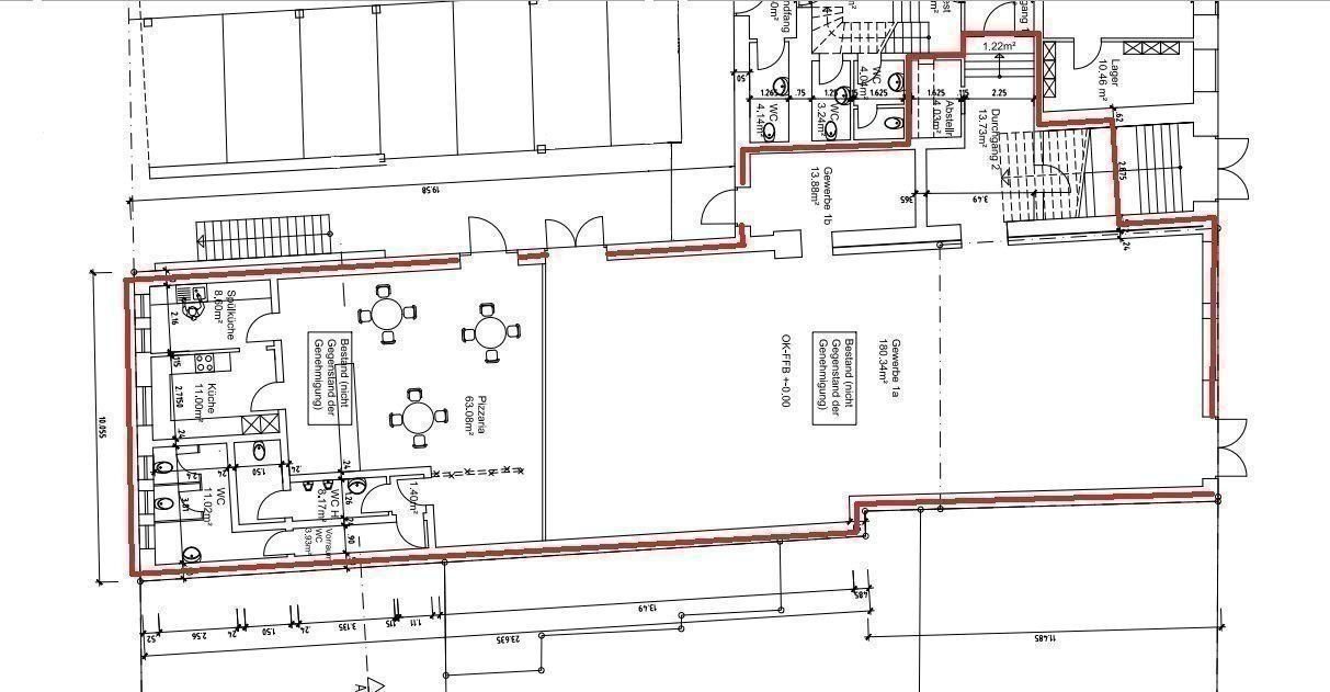 Bürofläche zur Miete 8 € 100 m²<br/>Bürofläche Vorstadt Osterhofen 94486