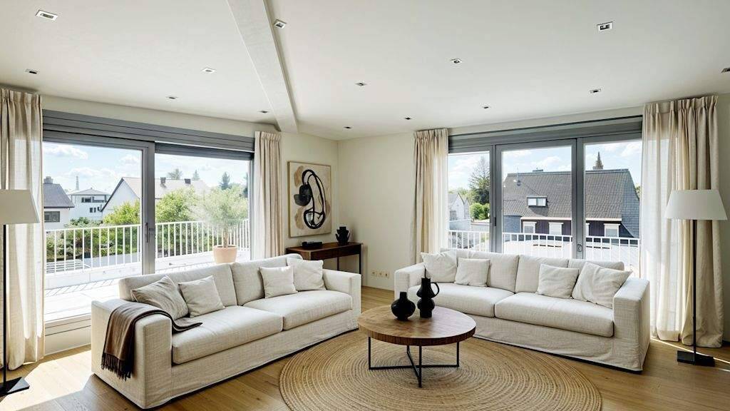 Wohnung zur Miete - Erstbezug 2.995 € 3 Zimmer 113 m² 2. Geschoss Gartenstadtstraße Trudering-Riem München 81825