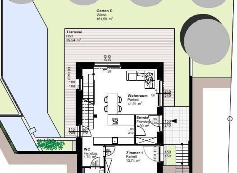 Wohnung zum Kauf - Erstbezug 645.000 € 3 Zimmer 119,4 m² Jakomini Graz 8042