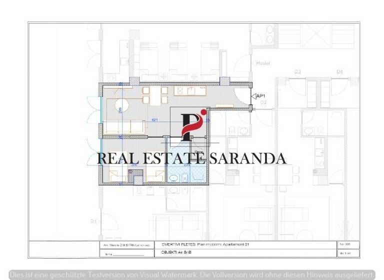 Studio zum Kauf 54.000 € 1 Zimmer 37,8 m² EG frei ab sofort Butrinti Saranda 9701