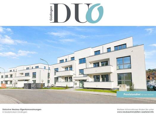 Wohnung zum Kauf - Erstbezug provisionsfrei 348.500 € 3 Zimmer 86,6 m² St Arnual Saarbrücken 66119