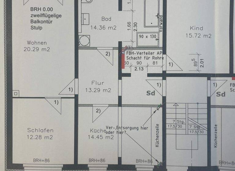 Wohnung zur Miete 895 € 3 Zimmer 92,9 m² EG frei ab sofort Lange Straße 29 Groß Krankow Bobitz 23966
