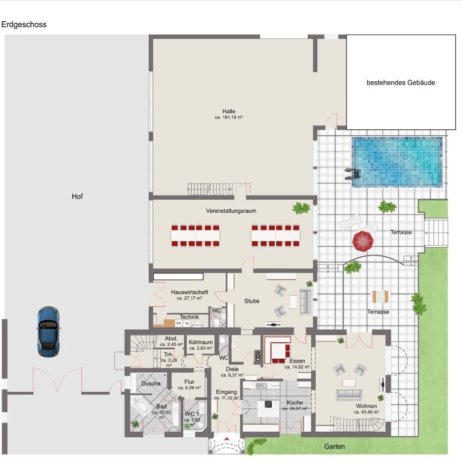 Bauernhaus zum Kauf 2.500.000 € 10 Zimmer 500 m²<br/>Wohnfläche 22.531 m²<br/>Grundstück Aigen Bad Füssing 94072