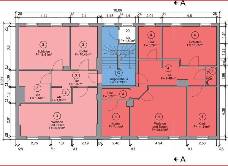 Wohnung zur Miete 410 € 3 Zimmer 74,4 m² Seestraße 43 Stadtmitte Plauen 08523