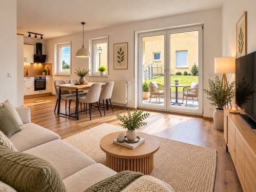 Wohnung zur Miete 550 € 2 Zimmer 52,3 m² EG Wiederitzsch Leipzig 04158