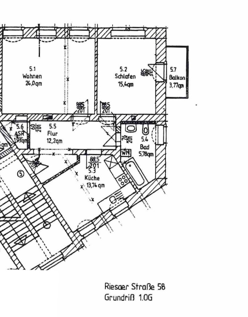 Wohnung zum Kauf 279.990 € 2 Zimmer 74,8 m²<br/>Wohnfläche 1.<br/>Geschoss ab sofort<br/>Verfügbarkeit Pieschen-Nord (Riesaer Str.) Dresden 01129