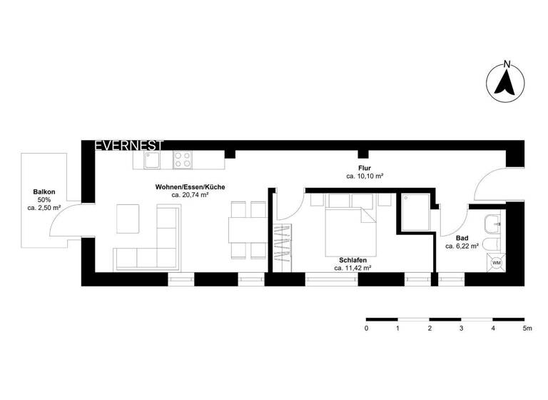 Studio zum Kauf 269.900 € 2 Zimmer 53 m² 1. Geschoss Bad Malente-Gremsmühlen Malente 23714