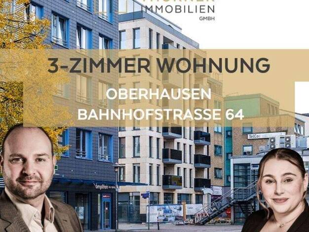 Wohnung zur Miete 975 € 3 Zimmer 74,1 m² 5. Geschoss frei ab 01.03.2026 Bahnhofstrasse 64 Sterkrade-Mitte Oberhausen 46145