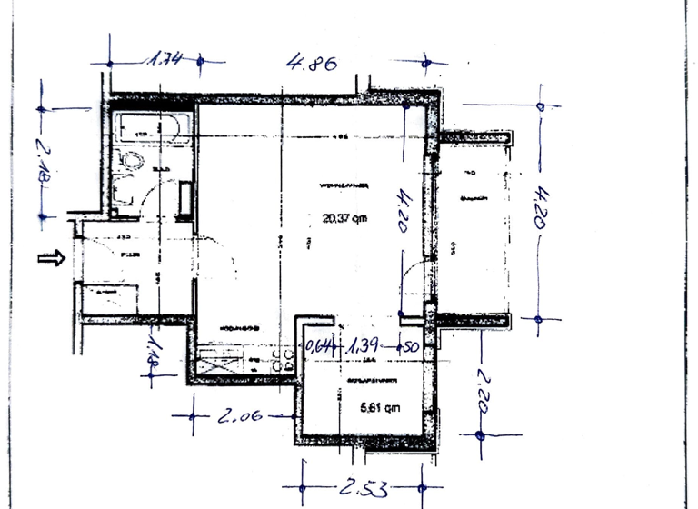 Wohnung zum Kauf 105.000 € 1,5 Zimmer 38,8 m² 12. Geschoss Kaltenmoor Lüneburg 21337