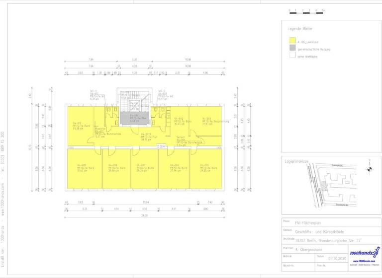 Bürofläche zur Miete 6.710 € 8 Zimmer 280 m² Bürofläche Wilmersdorf Berlin 10707