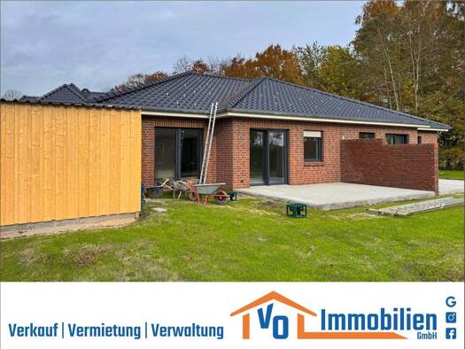 Bungalow zur Miete - Erstbezug 1.000 € 3 Zimmer 100 m² 467 m² Grundstück frei ab 01.01.2026 Wiesmoor 26639