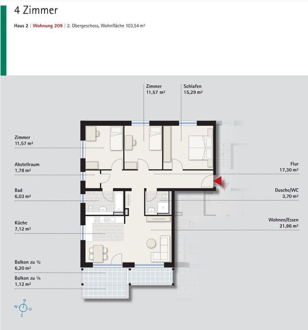 Wohnung zum Kauf provisionsfrei 645.000 € 4 Zimmer 104 m²<br/>Wohnfläche 2.<br/>Geschoss 01.01.2025<br/>Verfügbarkeit Neuhausen auf den Fildern 73765